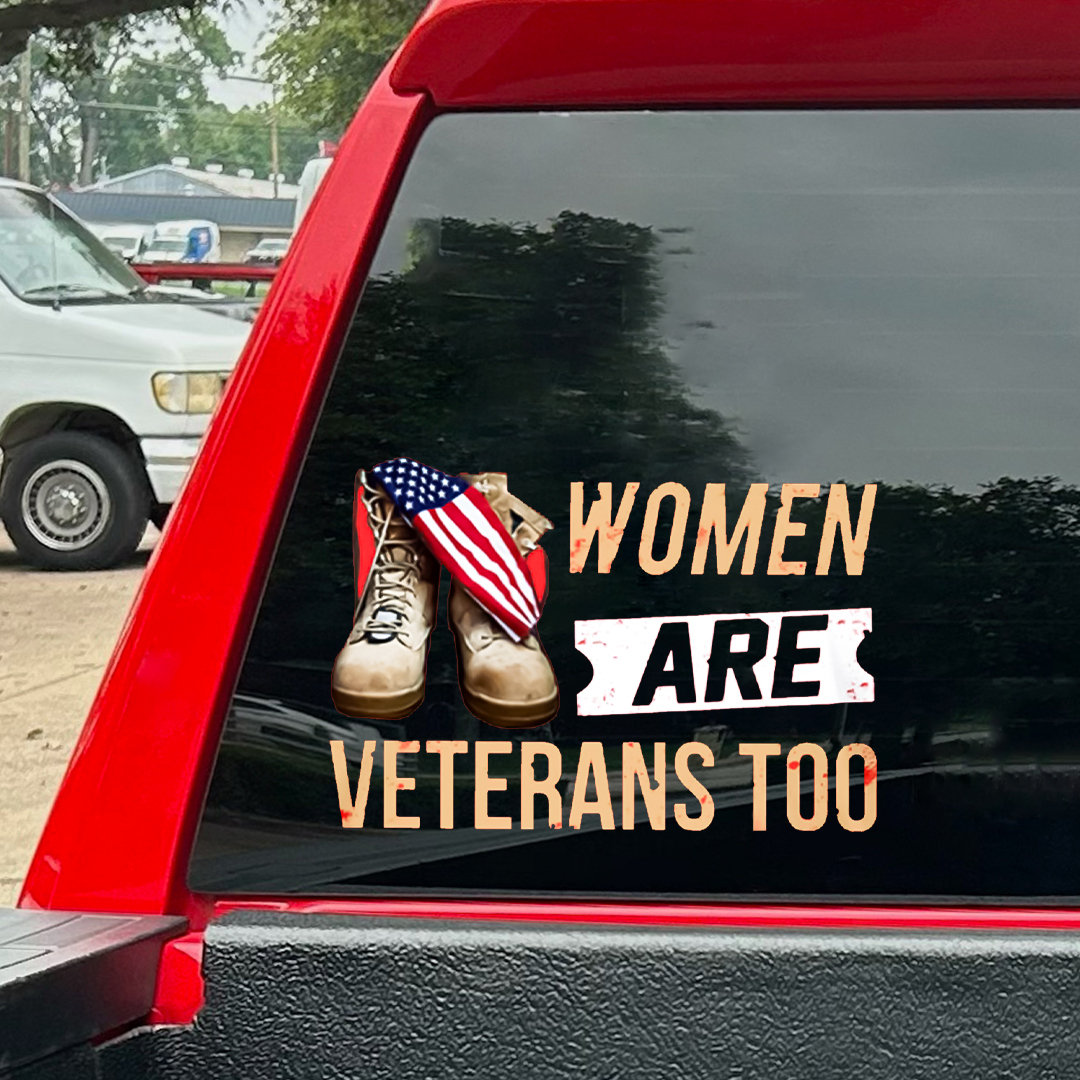 Women Are Veteran Sticker