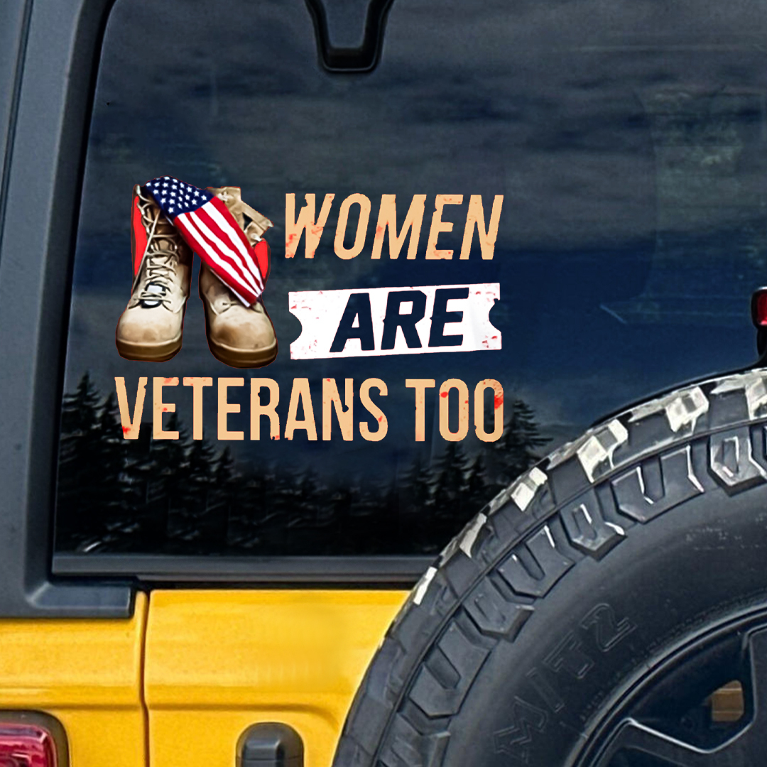 Women Are Veteran Sticker