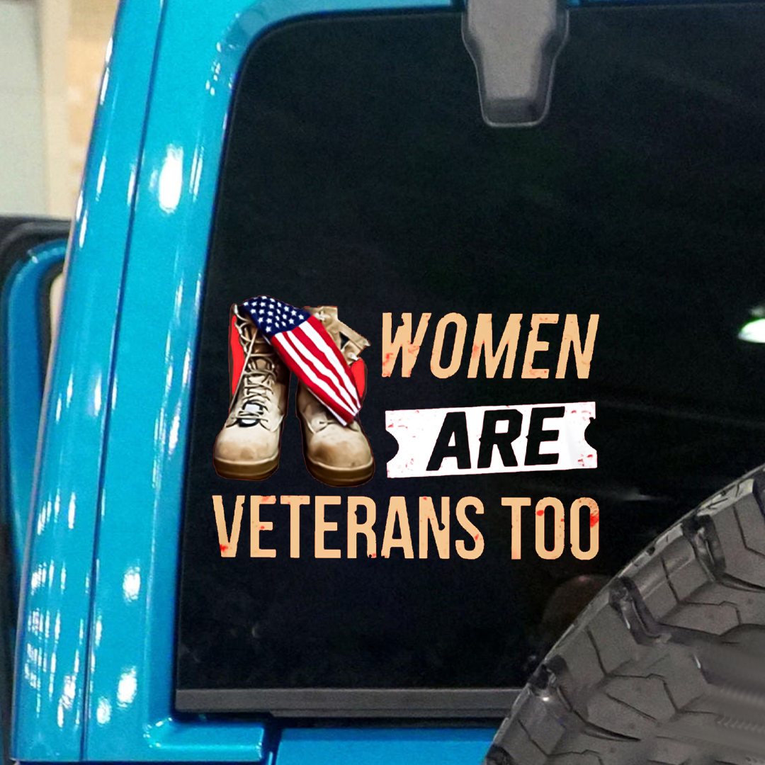 Women Are Veteran Sticker