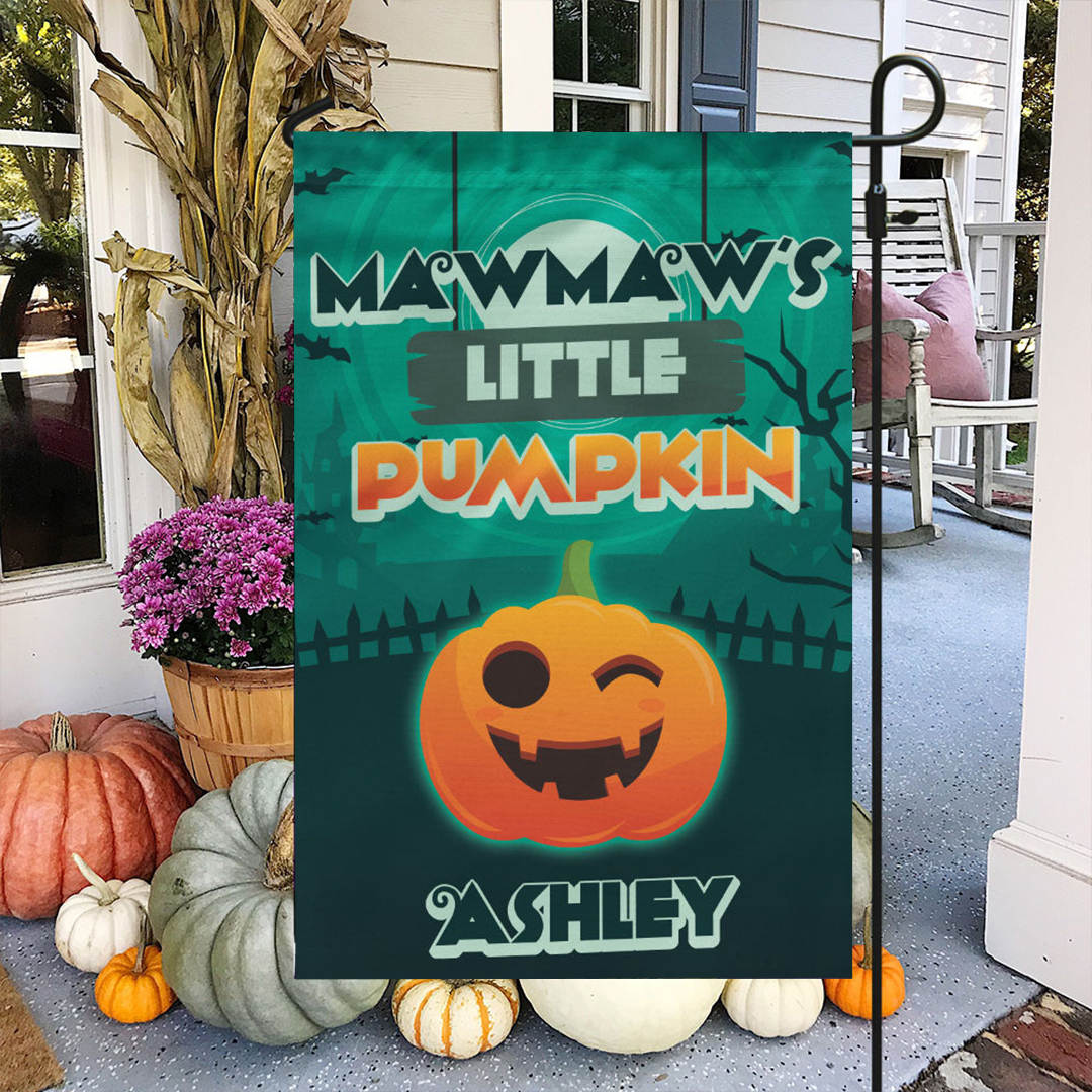 Name Customed Little Pumpkins Flag | Halloween Flag