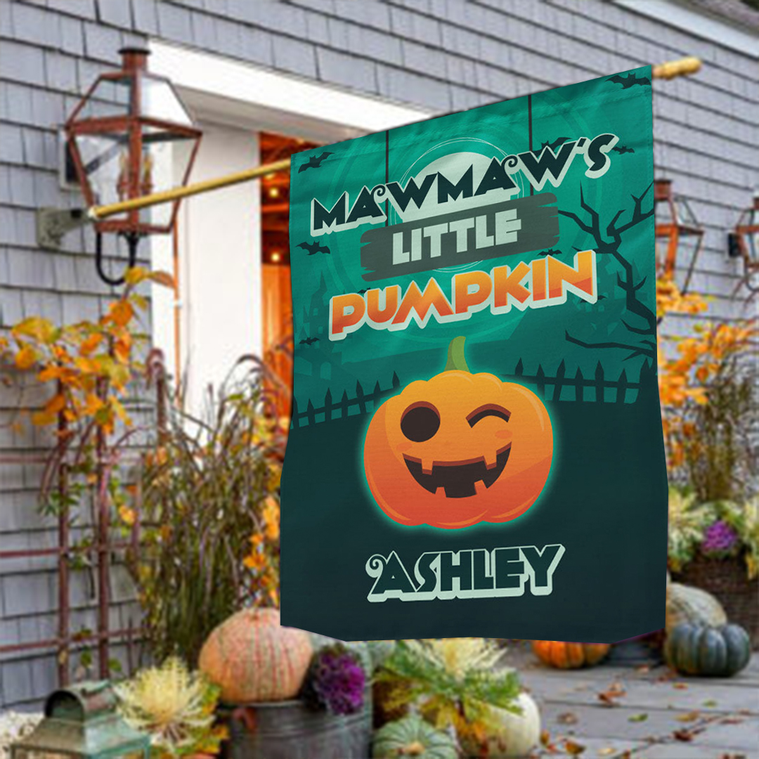 Name Customed Little Pumpkins Flag | Halloween Flag
