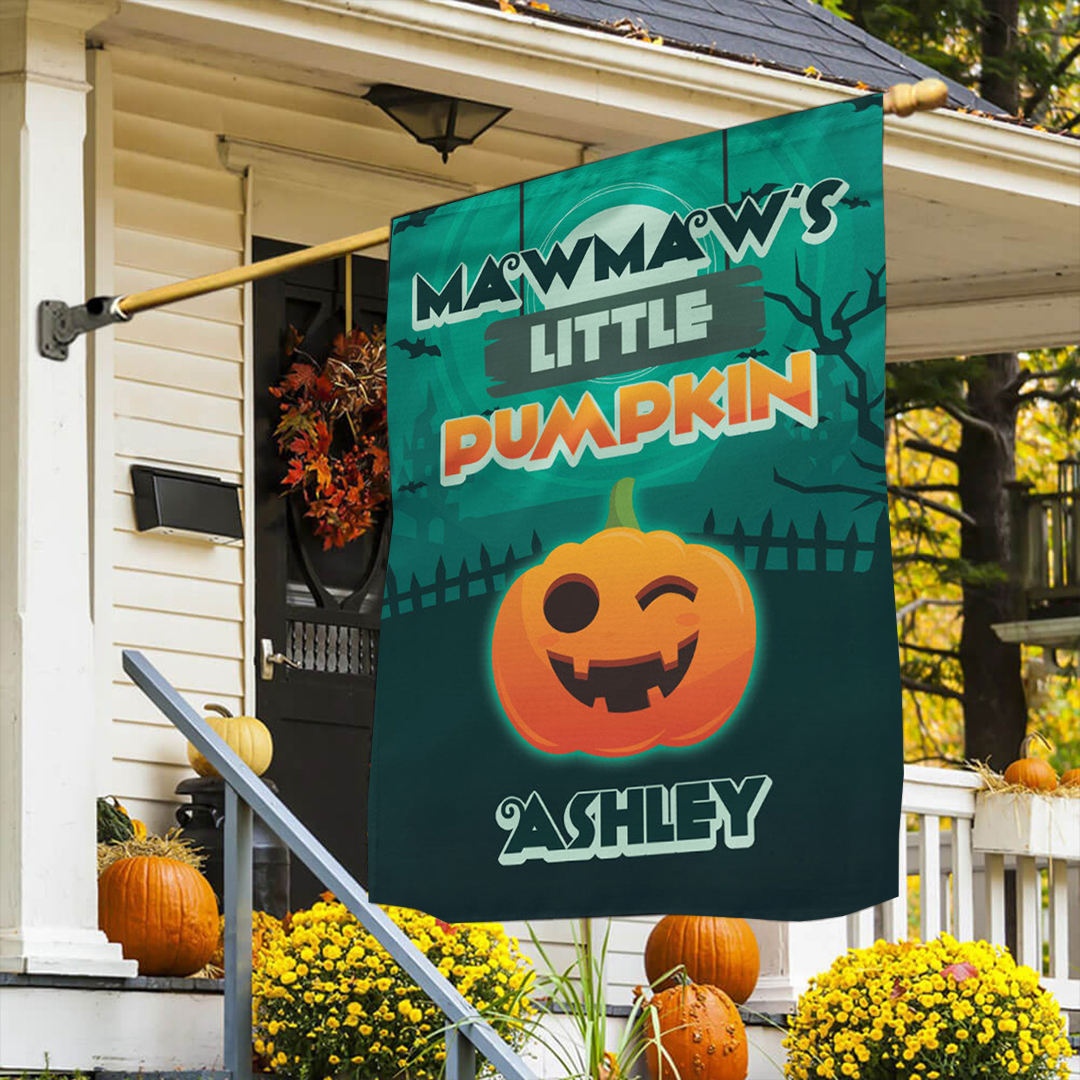 Name Customed Little Pumpkins Flag | Halloween Flag