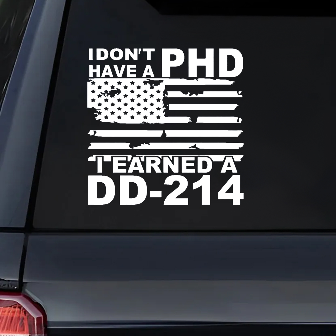 Earned A DD-214 Veteran Sticker