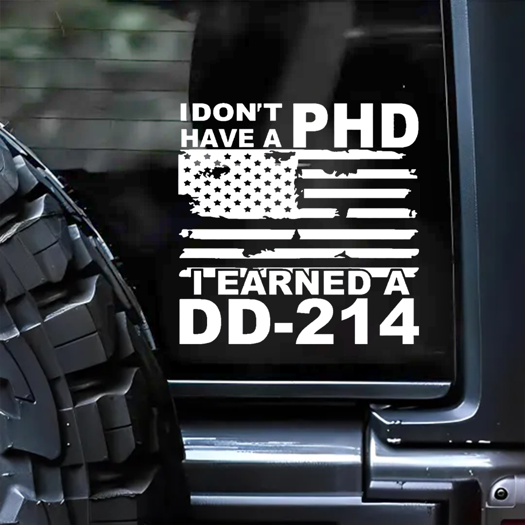 Earned A DD-214 Veteran Sticker