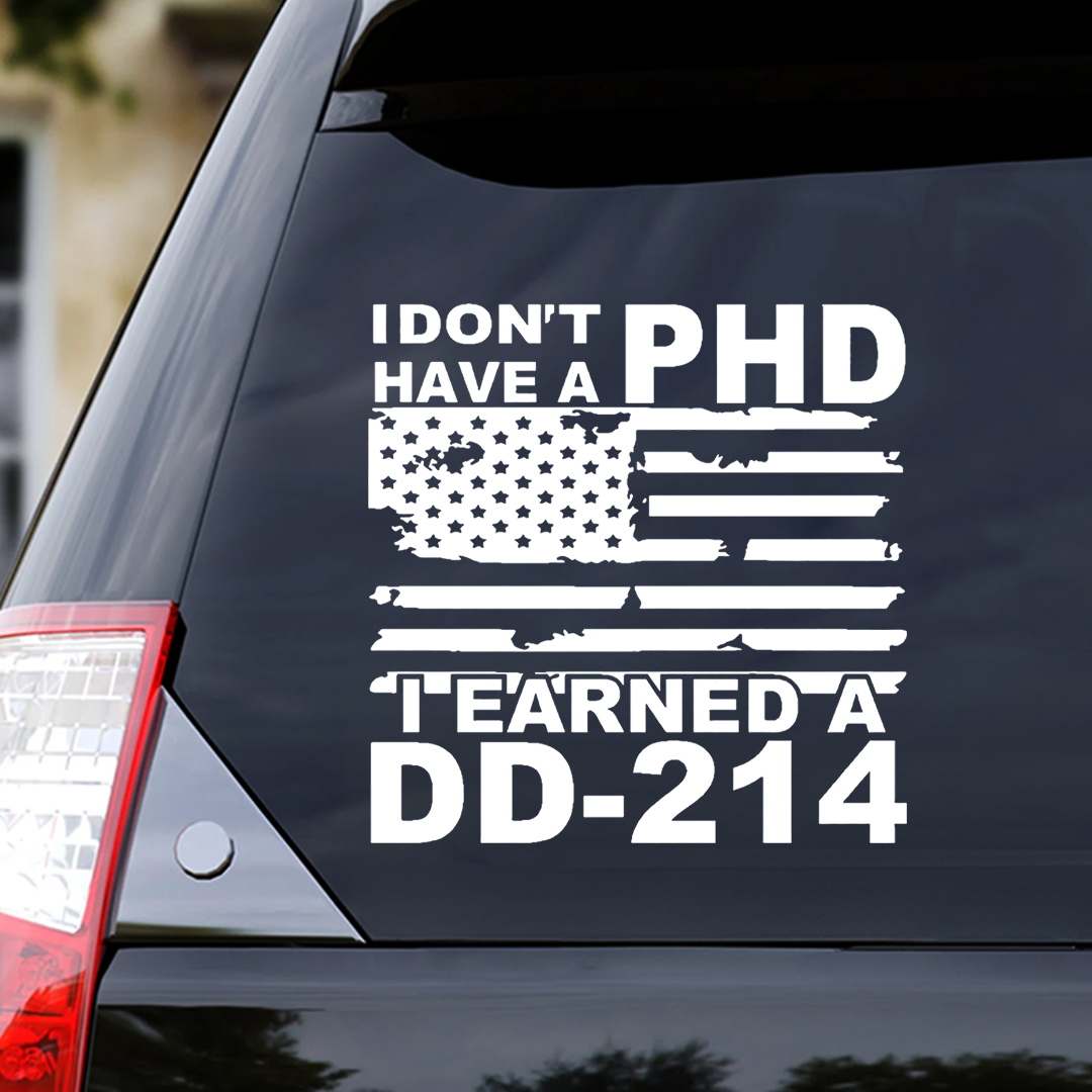 Earned A DD-214 Veteran Sticker