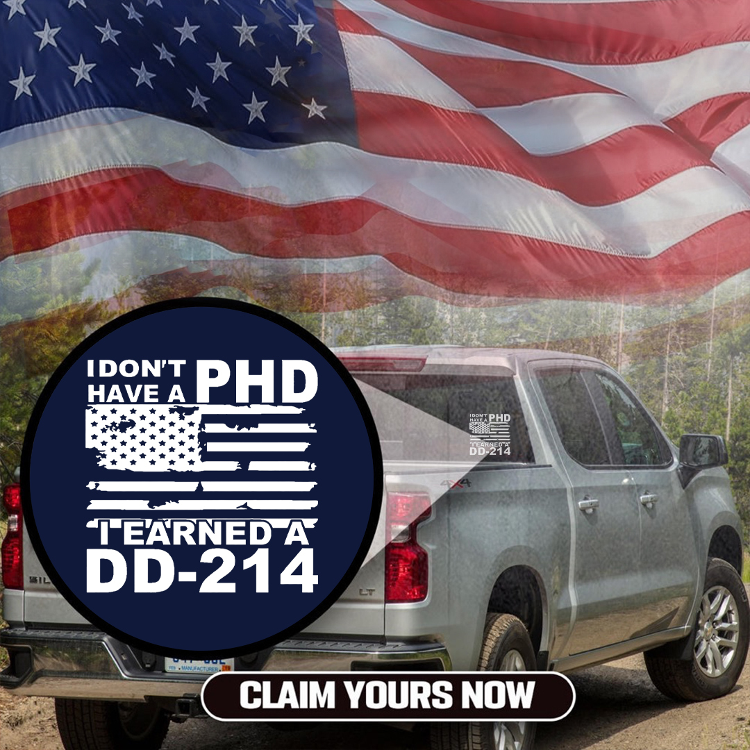 Earned A DD-214 Veteran Sticker