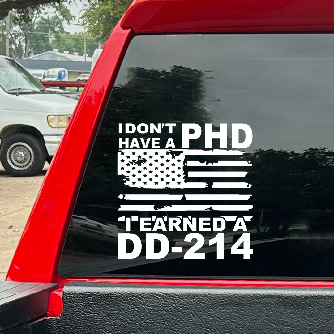Earned A DD-214 Veteran Sticker