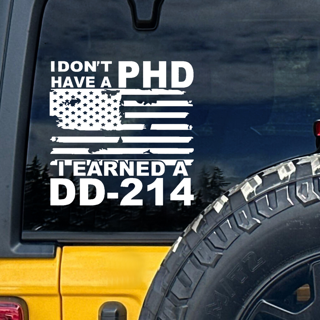Earned A DD-214 Veteran Sticker