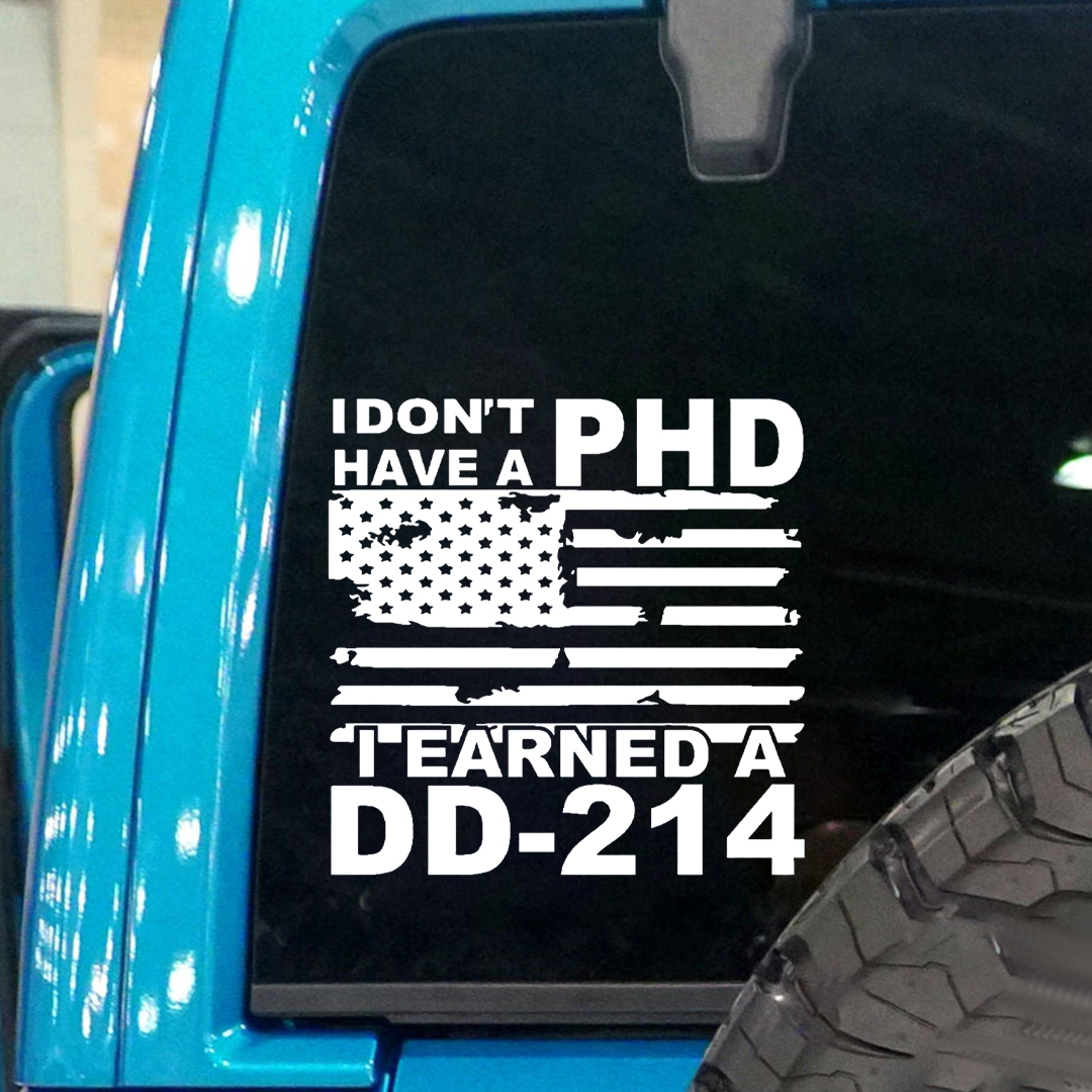 Earned A DD-214 Veteran Sticker