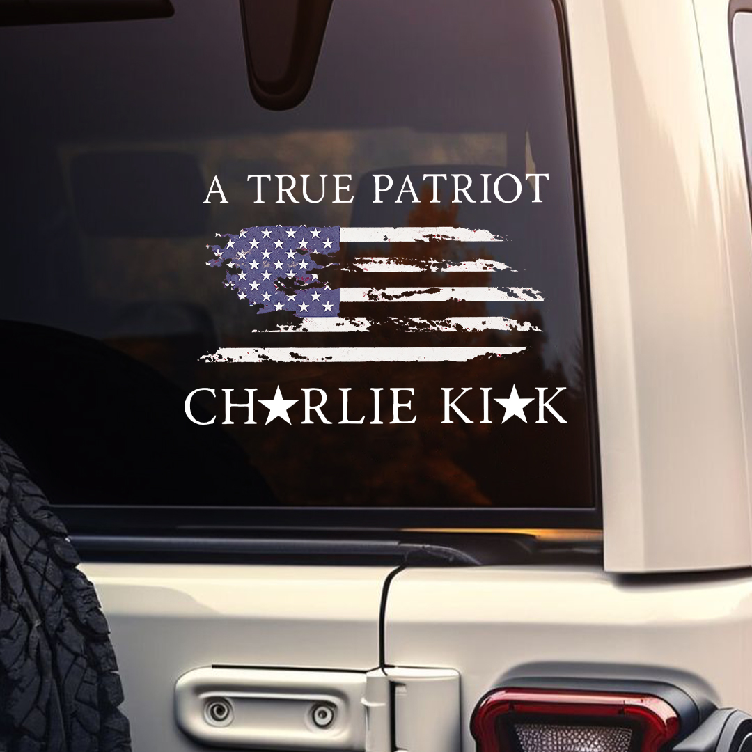 A True Patriot USA Charlie Kirk Sticker