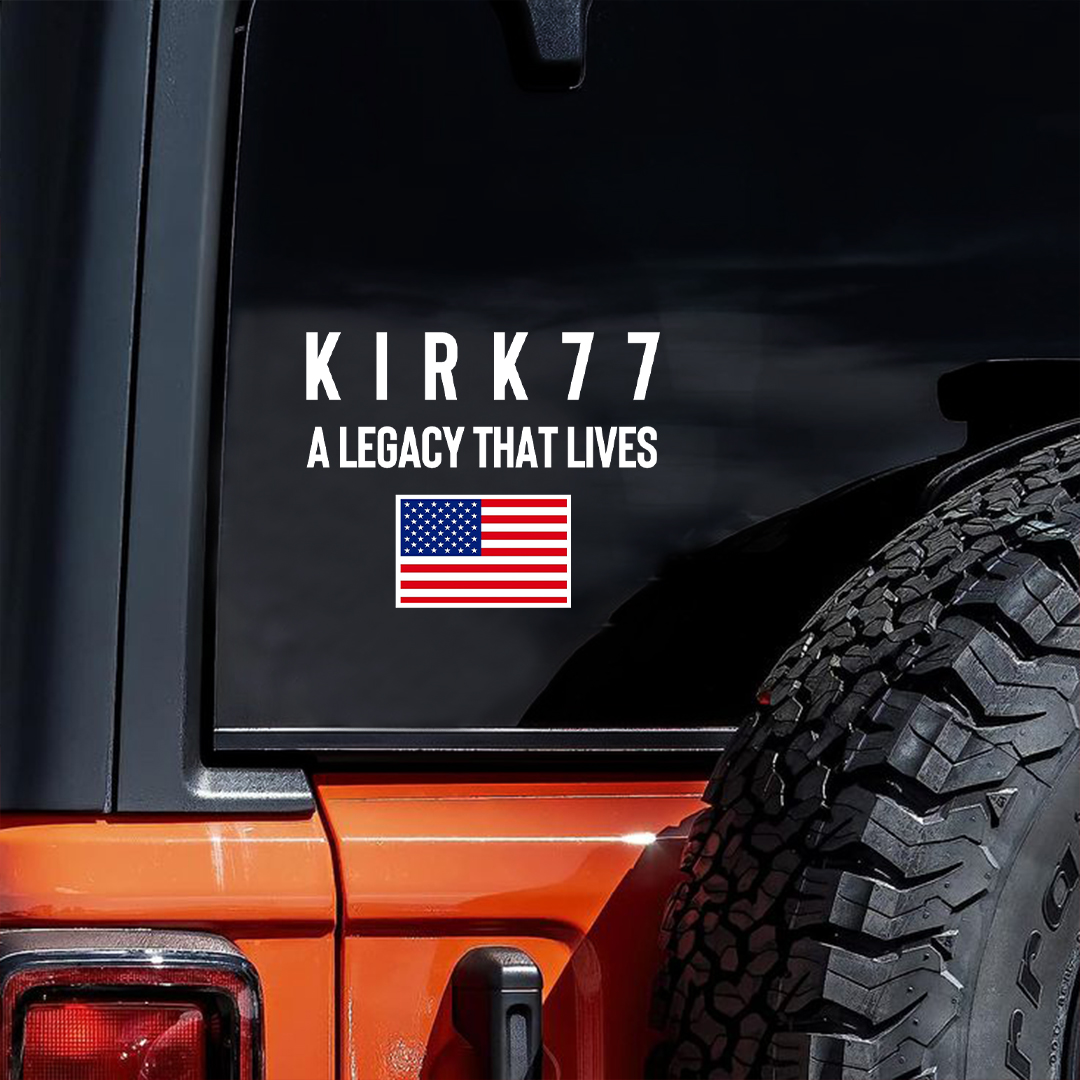 Kirk 77 A Legacy That Lives USA Sticker