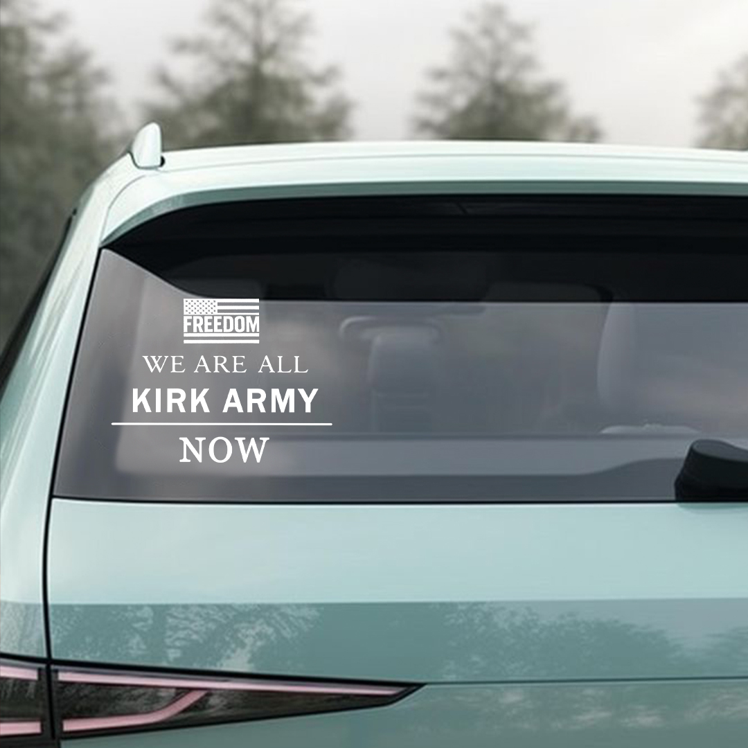 We Are All Kirk Army Now USA  Sticker