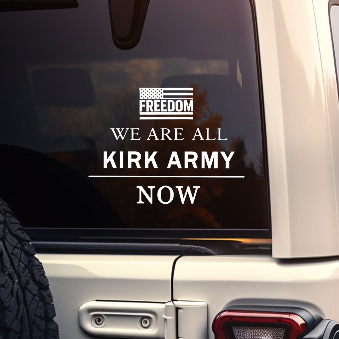 We Are All Kirk Army Now USA  Sticker