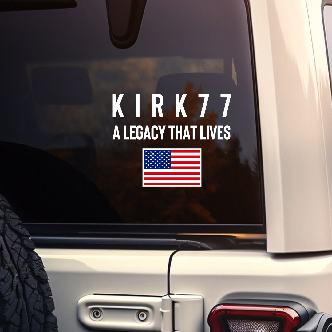 Kirk 77 A Legacy That Lives USA Sticker