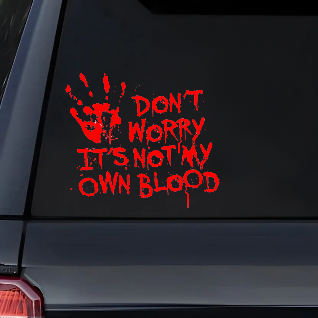 Not My Blood Halloween Sticker