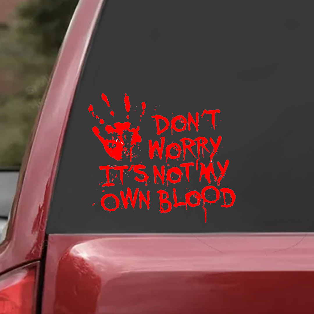 Not My Blood Halloween Sticker