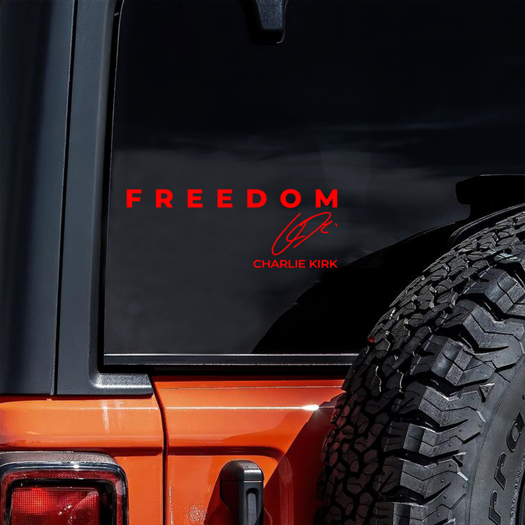 Freedom Charlie Kirk  Sticker