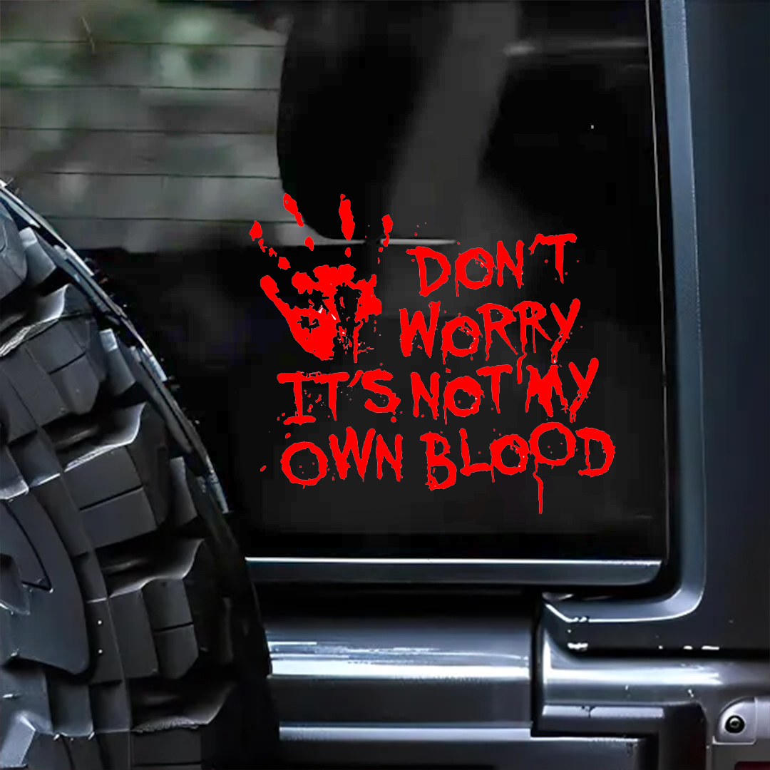 Not My Blood Halloween Sticker