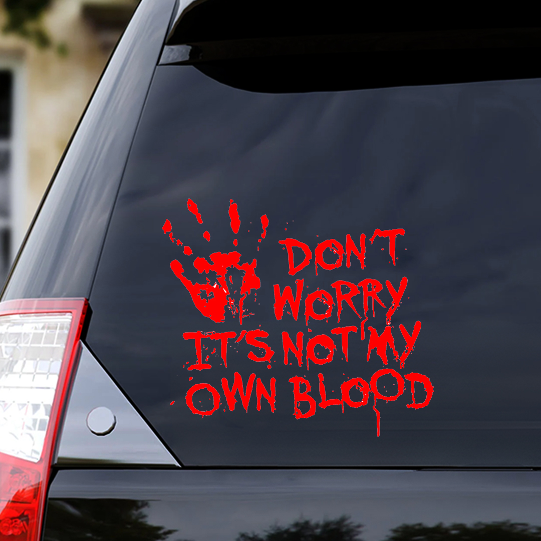 Not My Blood Halloween Sticker