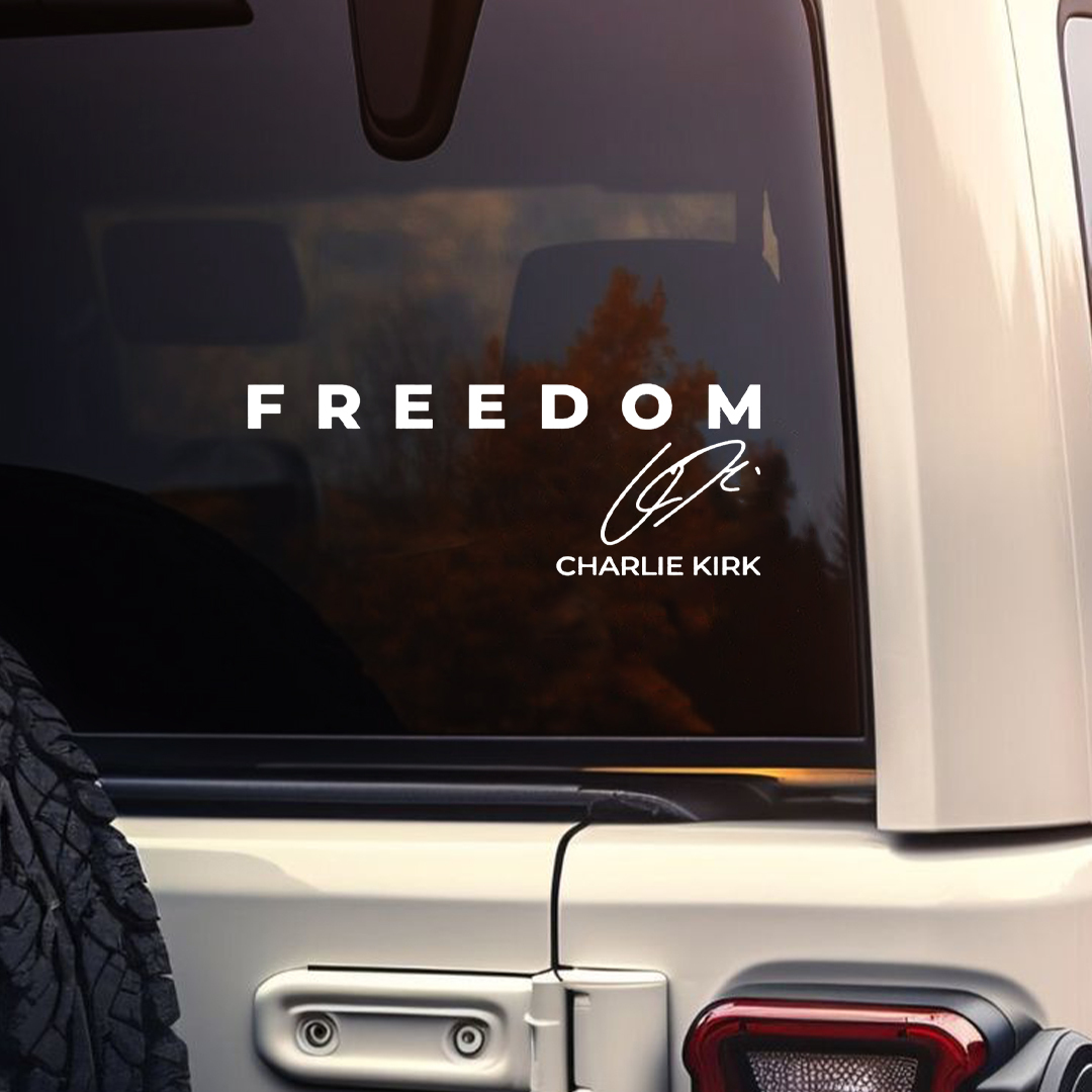 Freedom Charlie Kirk  Sticker