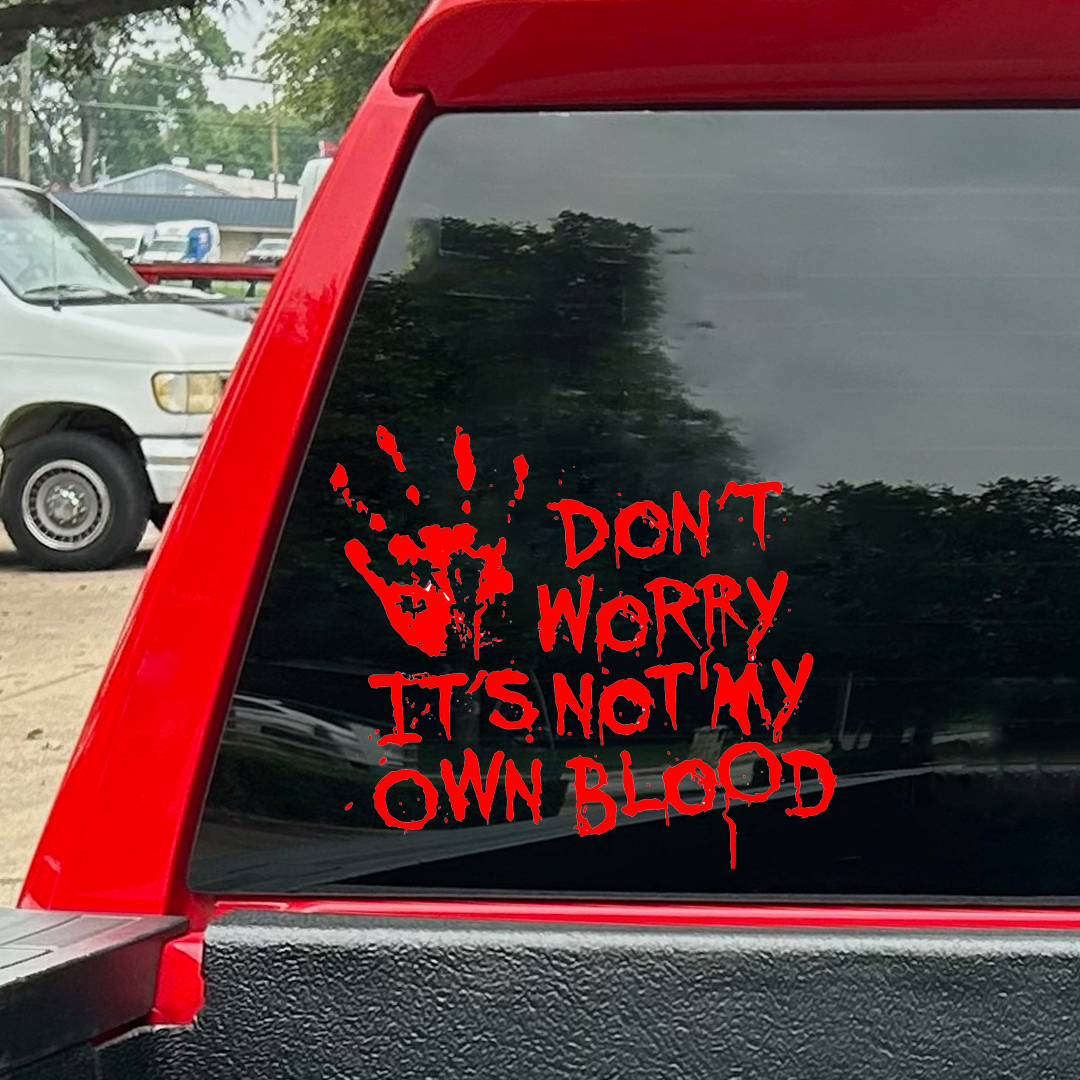 Not My Blood Halloween Sticker