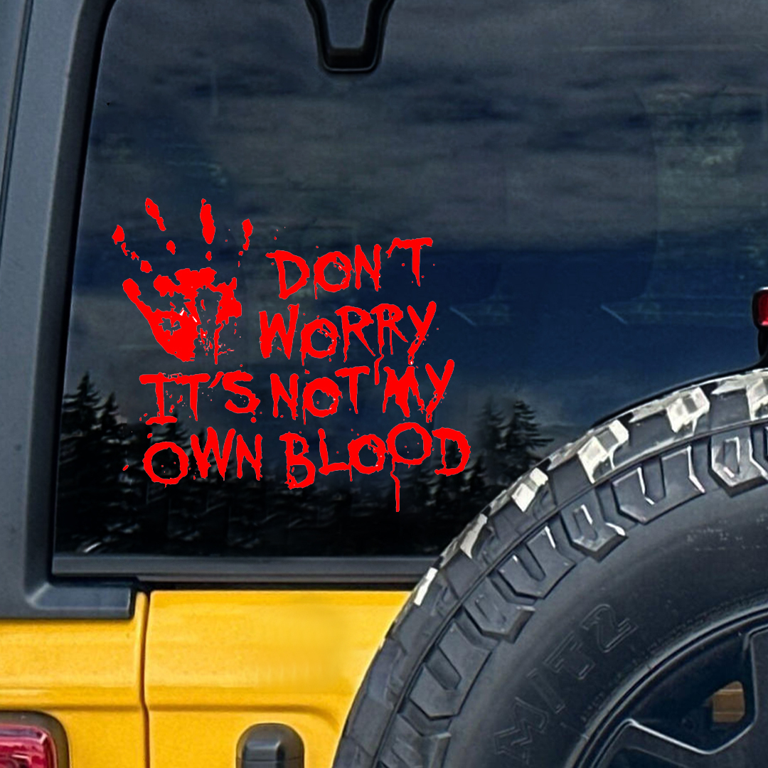 Not My Blood Halloween Sticker