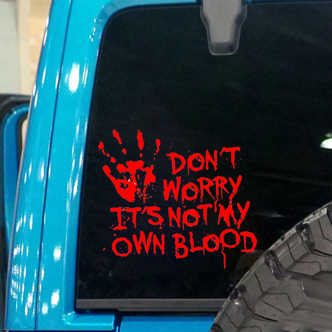 Not My Blood Halloween Sticker