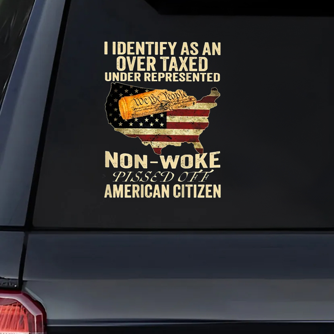 I Identified As Veteran Sticker