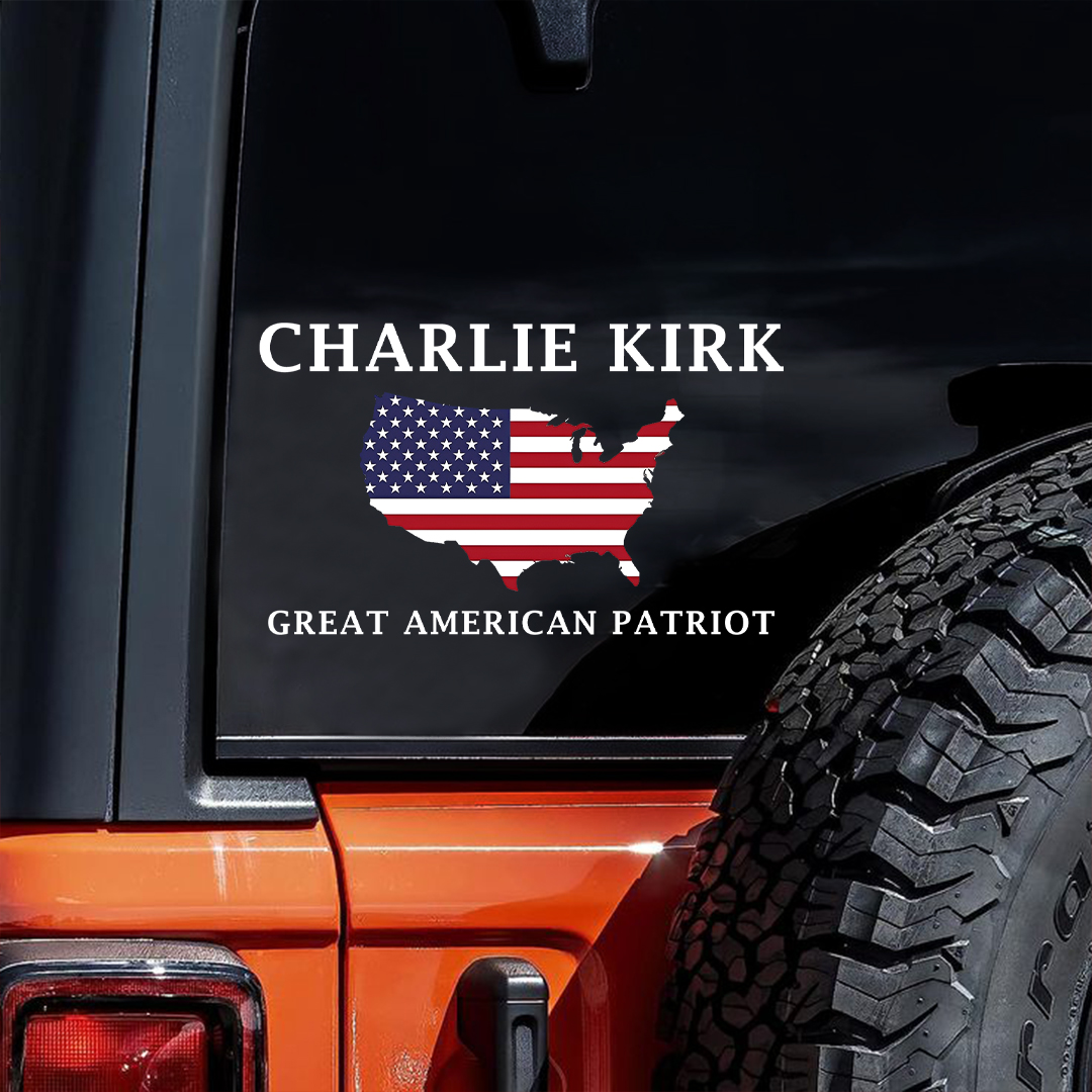 Charlie Kirk Great American Patriot Sticker