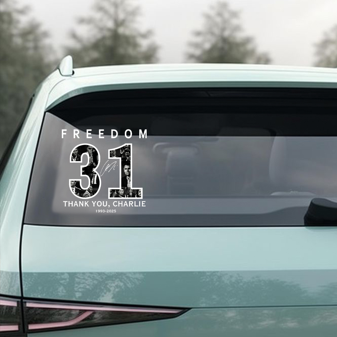 Freedom 31 Thank You Charlie 1993-2025 Sticker