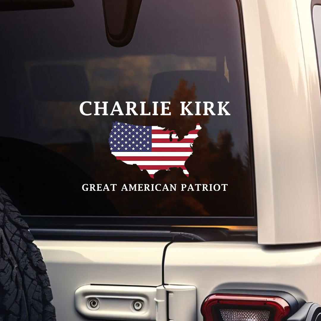Charlie Kirk Great American Patriot Sticker