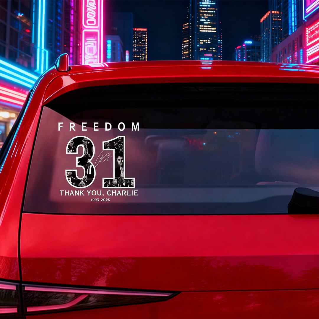 Freedom 31 Thank You Charlie 1993-2025 Sticker