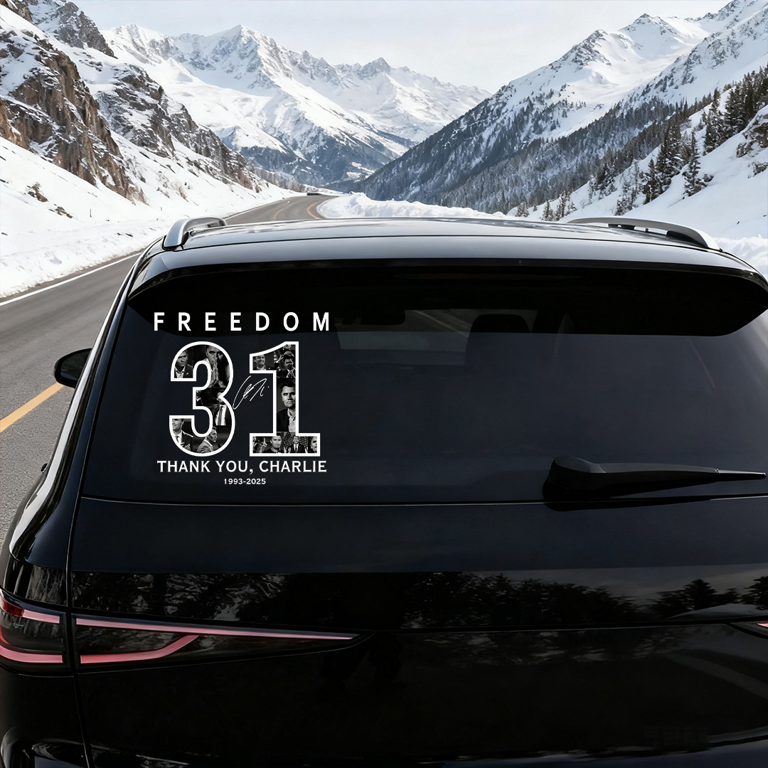 Freedom 31 Thank You Charlie 1993-2025 Sticker