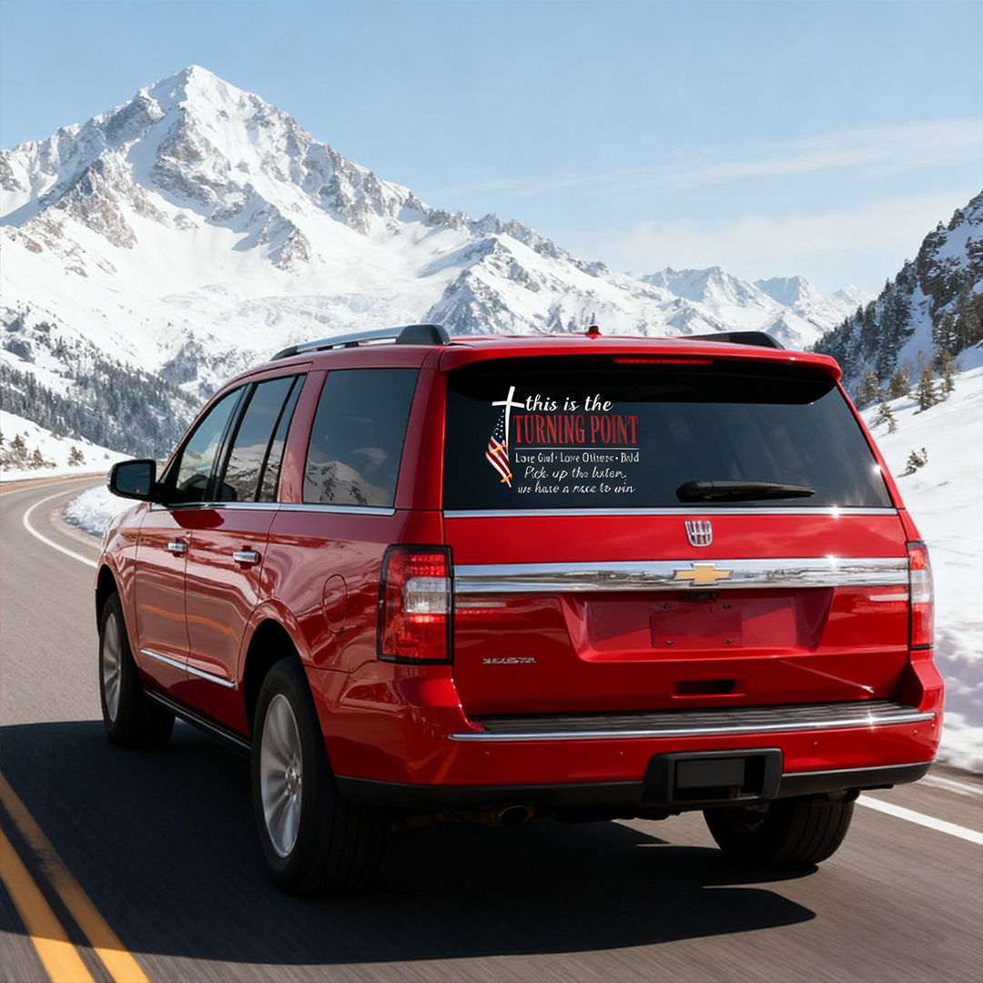 This Is The Turning Point Love God Love Others Be Bold Pick Up The Baton We Have A Race To Win  Sticker