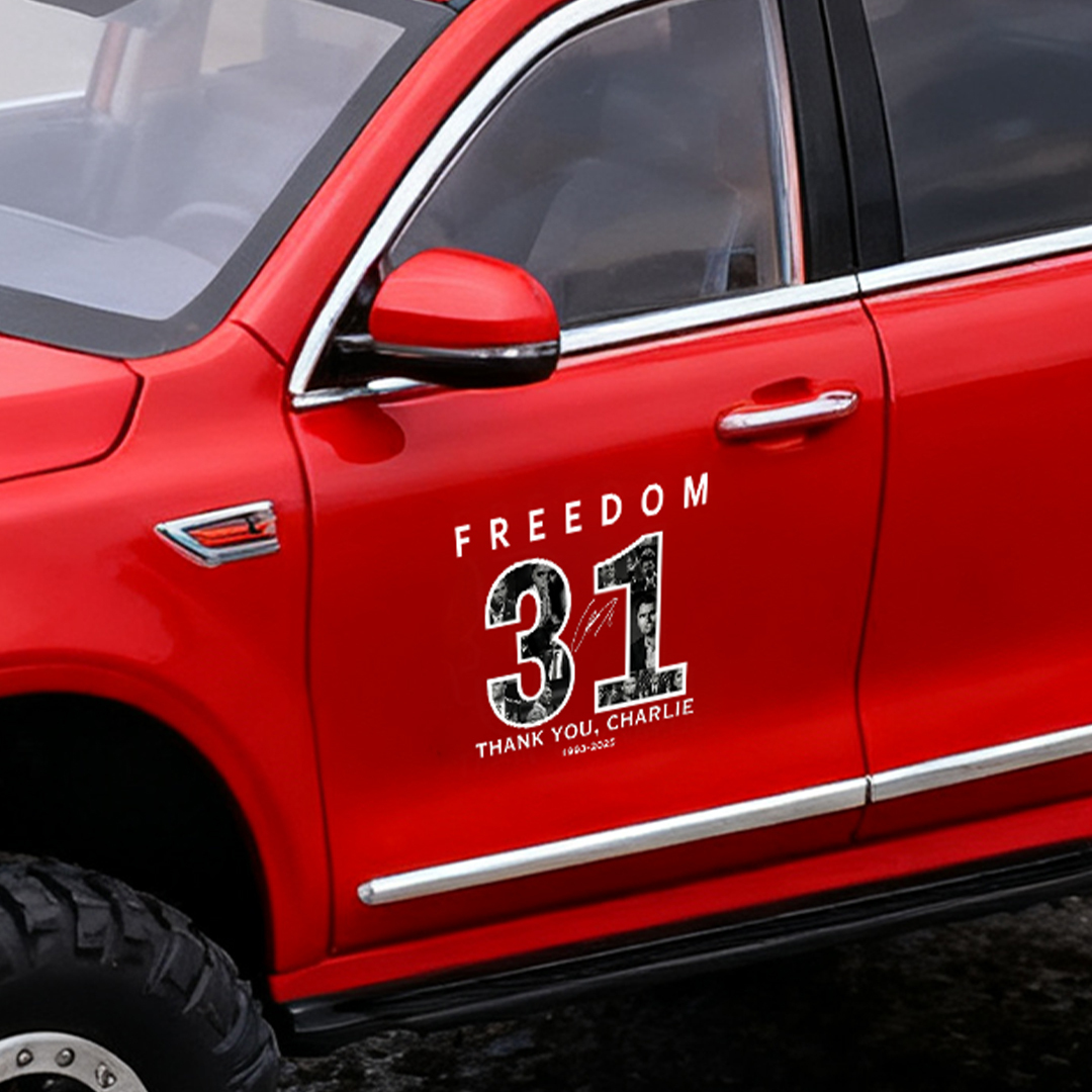 Freedom 31 Thank You Charlie 1993-2025 Sticker