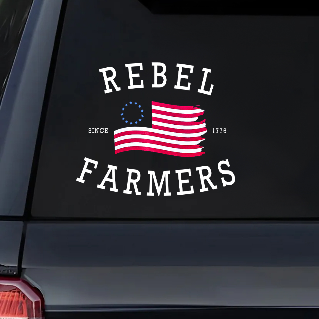 Rebel Farmers Veteran StickerS