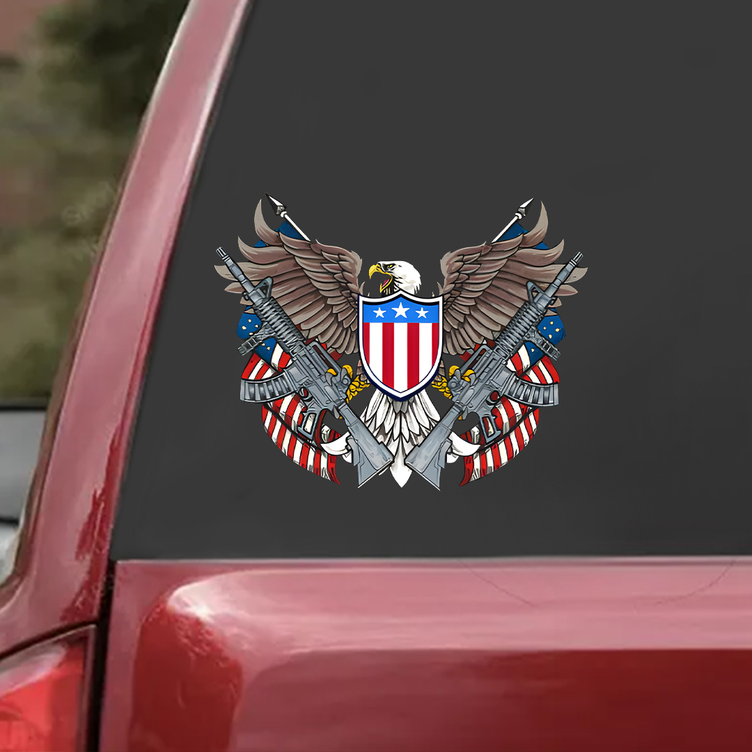 Eagle and Shield Veteran StickerS