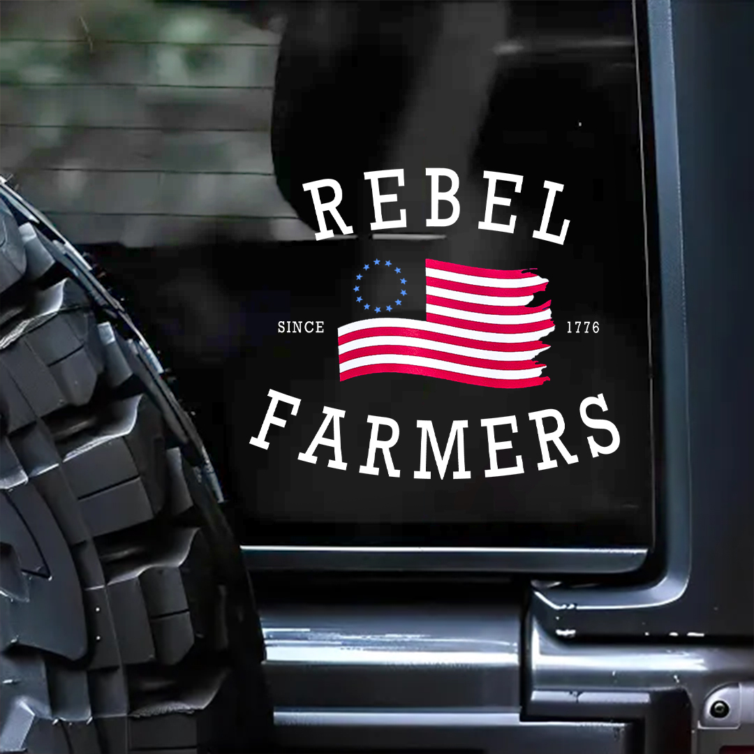 Rebel Farmers Veteran StickerS