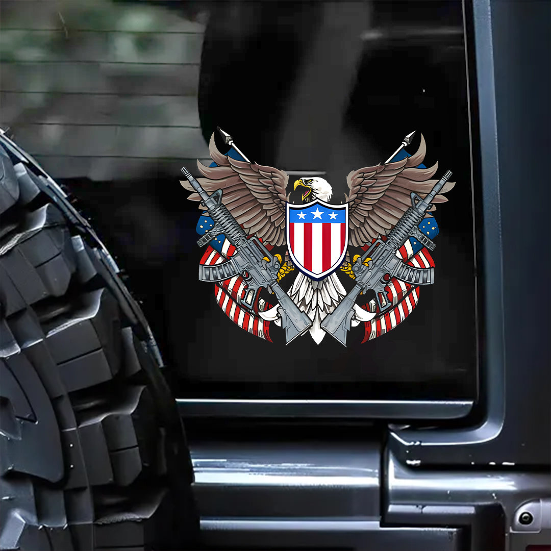 Eagle and Shield Veteran StickerS