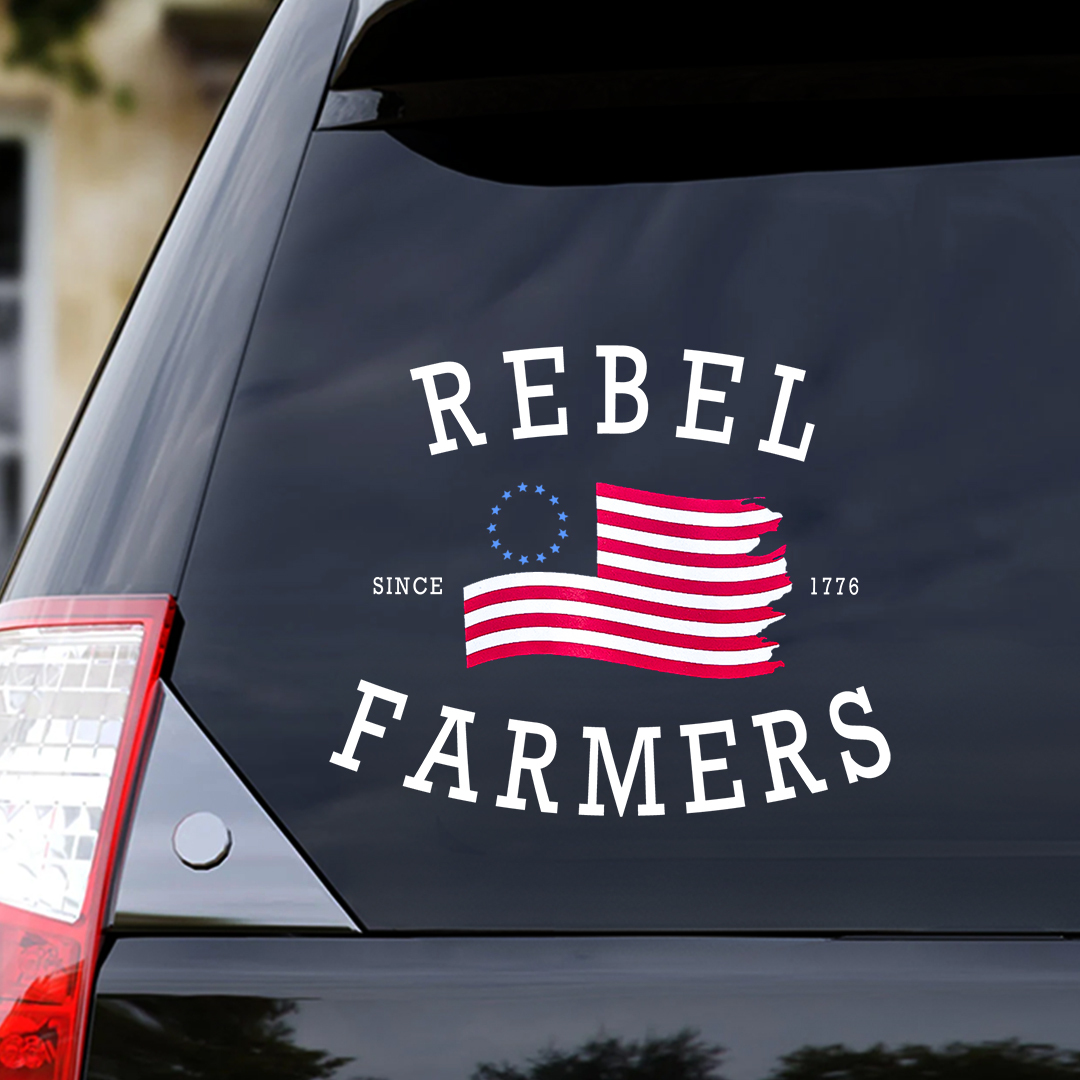 Rebel Farmers Veteran StickerS