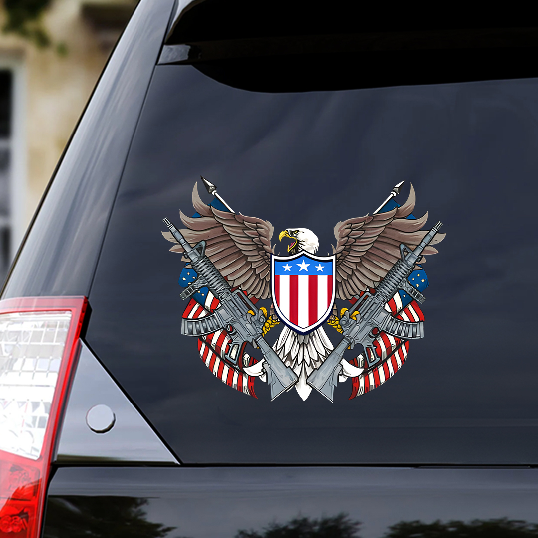 Eagle and Shield Veteran StickerS
