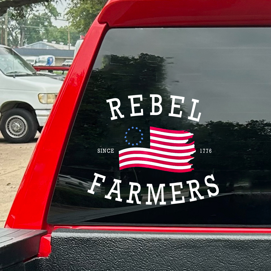 Rebel Farmers Veteran StickerS