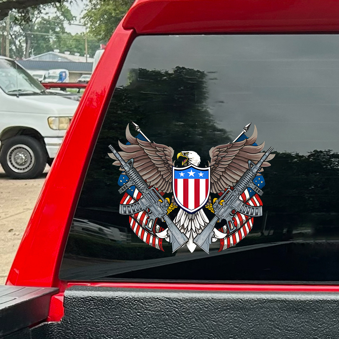Eagle and Shield Veteran StickerS