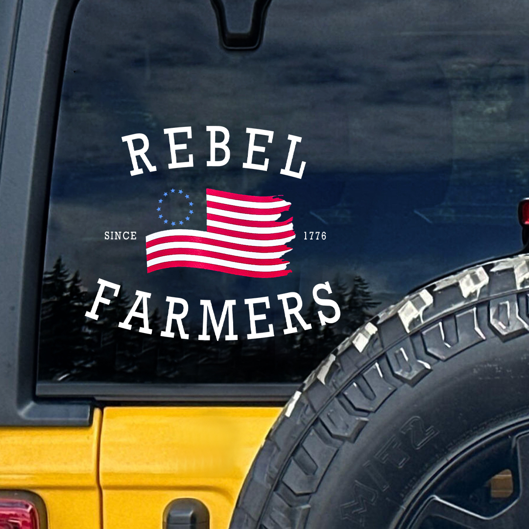 Rebel Farmers Veteran StickerS