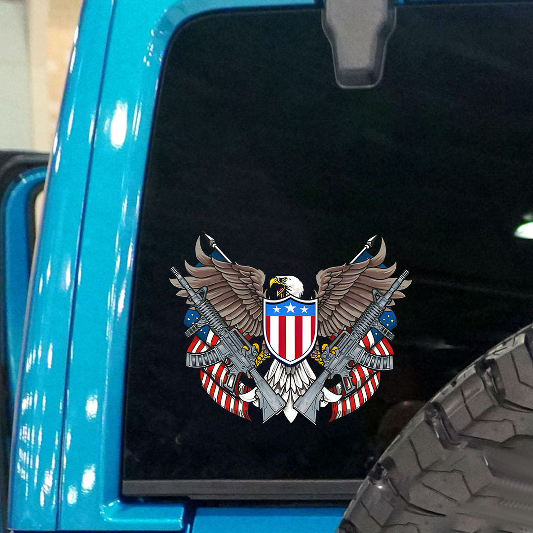 Eagle and Shield Veteran StickerS
