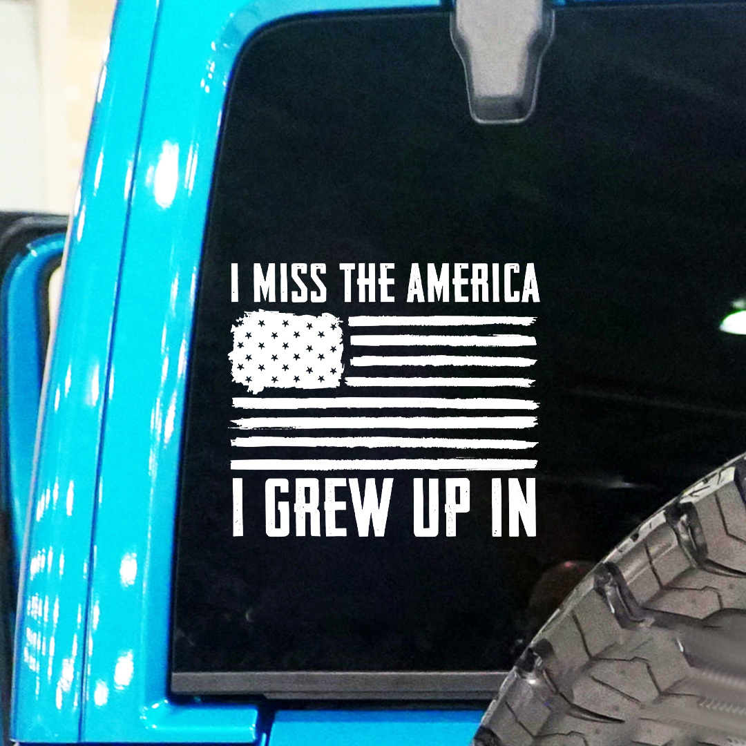 I Grew Up In Veteran Sticker
