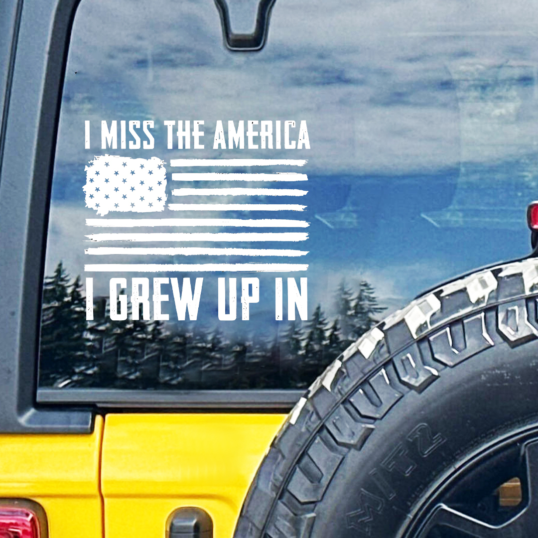I Grew Up In Veteran Sticker