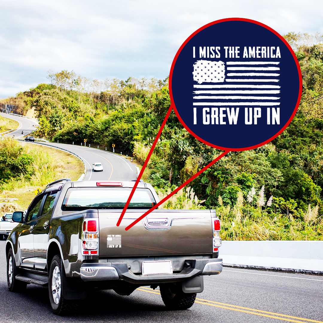 I Grew Up In Veteran Sticker