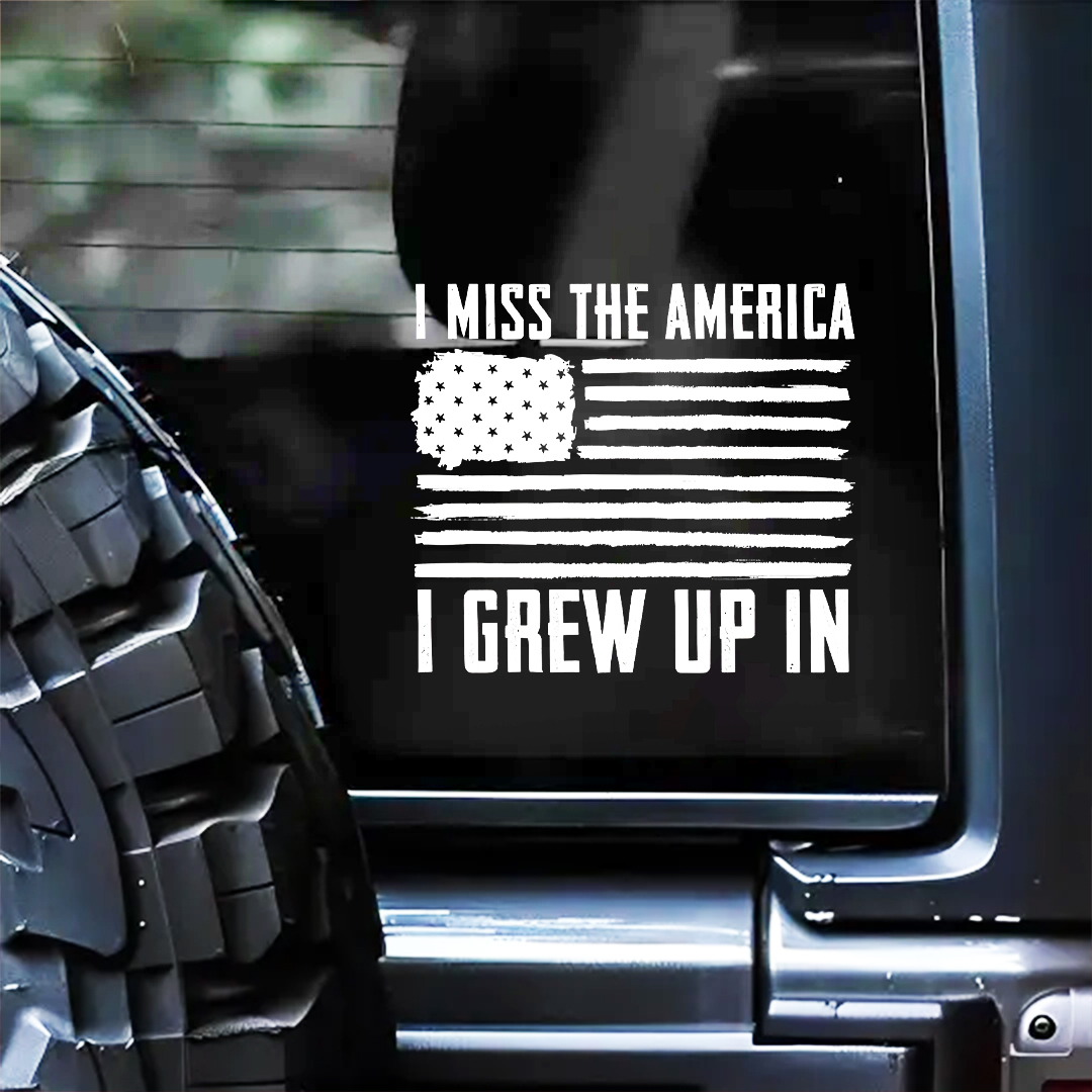 I Grew Up In Veteran Sticker