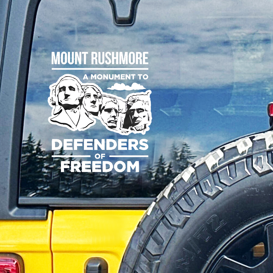 Mount Rushmore Veteran Sticker